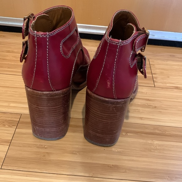 See by Chloe Burgundy leather ankle booties by - Picture 3 of 5